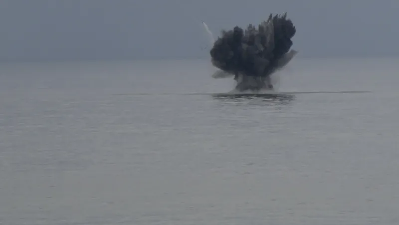 Ukrayna’ya ait insansız deniz aracı Yoroz Limanı açıklarında patlatılarak imha edildi
