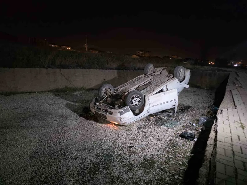Kırıkkale’de otomobil takla attı: 1 yaralı
