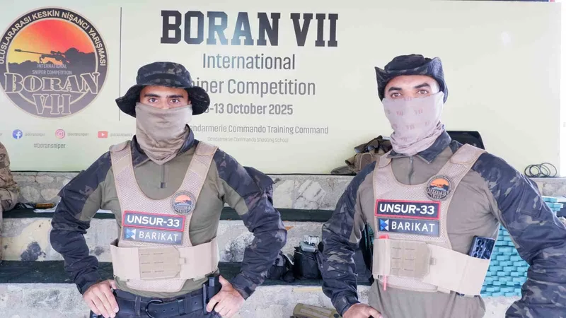 Jandarma ev sahipliğinde Uluslararası BORAN 7 Keskin Nişancı Yarışması nefes kesti
