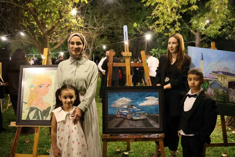 Küçük yeteneklerin, büyük eserleri sergilendi
