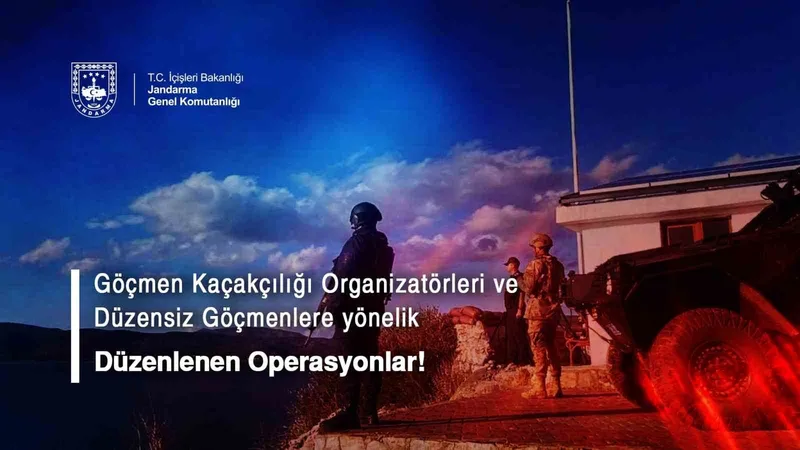 Göçmen kaçakçılarına operasyon: 47 tutuklu
