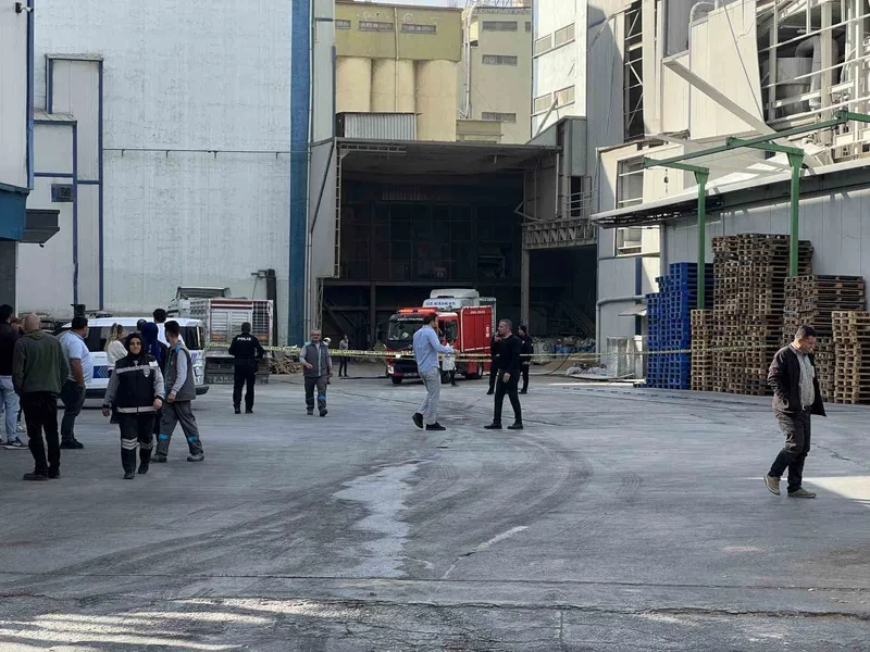 Konya’da fabrikada gaz sıkışması sonucu parlama
