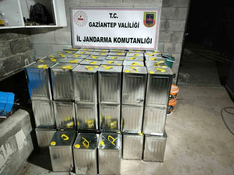 Gaziantep’te 500 bin TL değerinde sahte zeytinyağı ele geçirildi: 1 gözaltı
