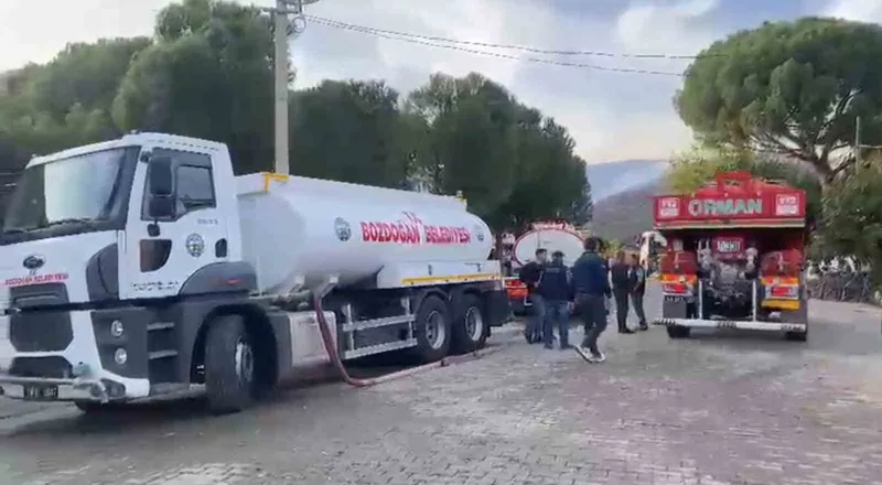 Ziraat alanında başlayan yangın ormana sıçradı
