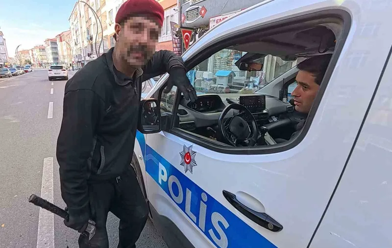 Polis uyarıya geldi, 