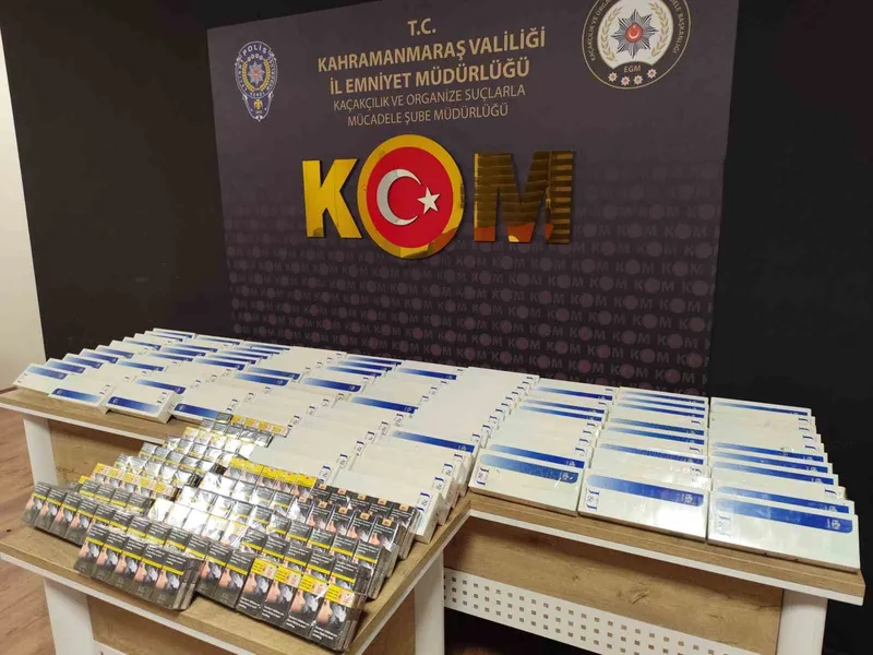 Kahramanmaraş’ta kaçak tütün ve sigara operasyonu: 3 gözaltı
