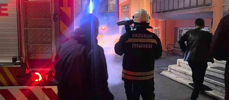 Palandöken’de korkutan yangın
