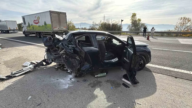 TEM’in Bolu geçişinde feci kaza: 1 ölü, 4 yaralı
