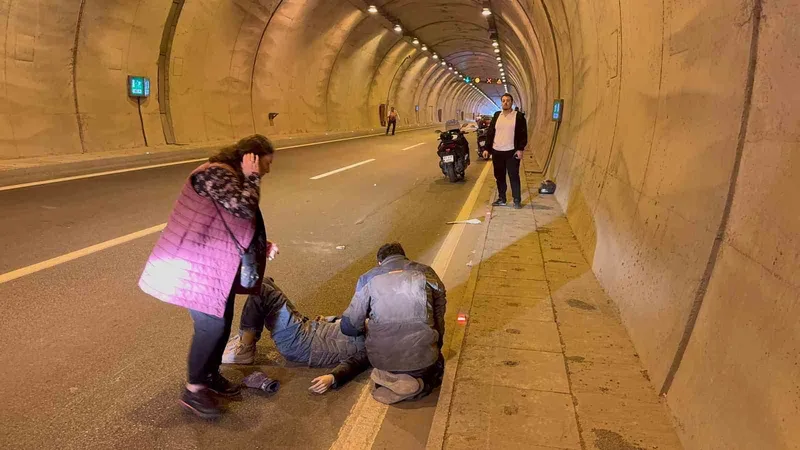 Alaplı’da tünelde trafik kazası: 1 yaralı
