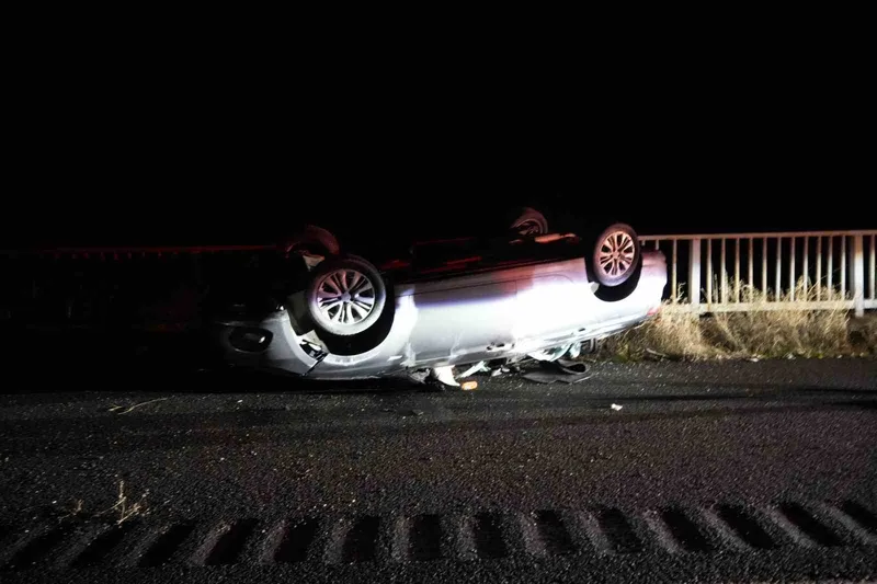 Gümüşhane’de otomobil takla attı: 5 yaralı
