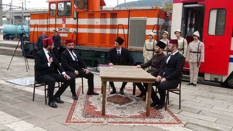 Mustafa Kemal Atatürk’ün Bilecik’e gelişi canlandırıldı
