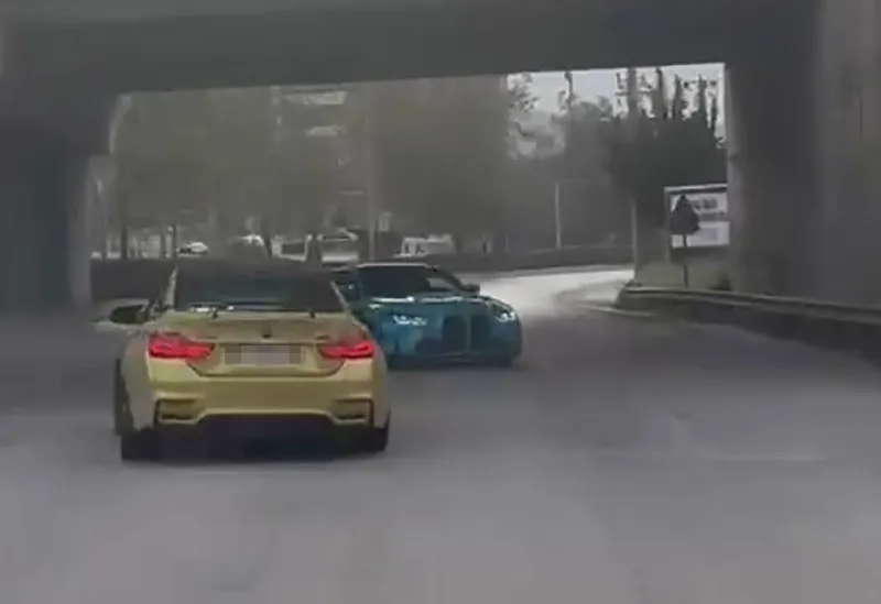 Drift pahalıya patladı, 2 araç trafikten men edildi
