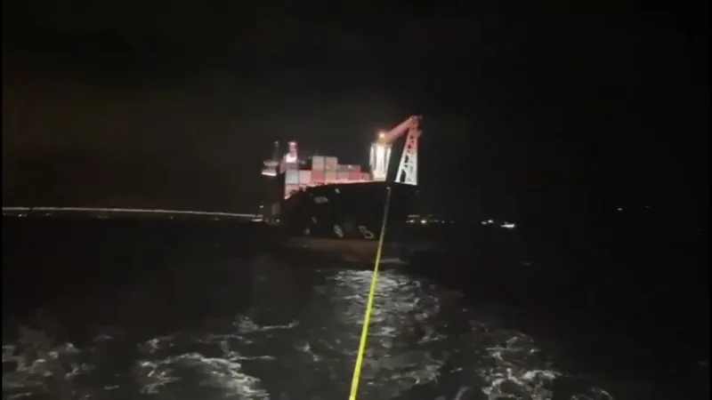 Çanakkale Boğazı’ndan geçen konteyner gemisi makine arızası nedeniyle demirletildi
