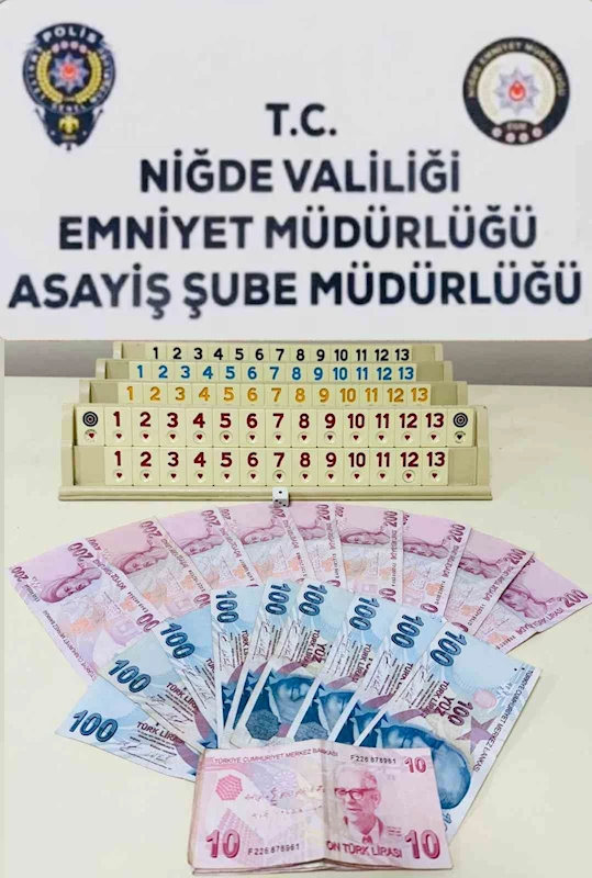 Kumar oynayan 5 kişi yakalandı

