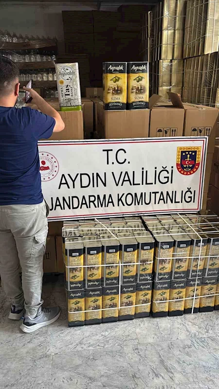 Jandarma’dan sahte yağ baskını
