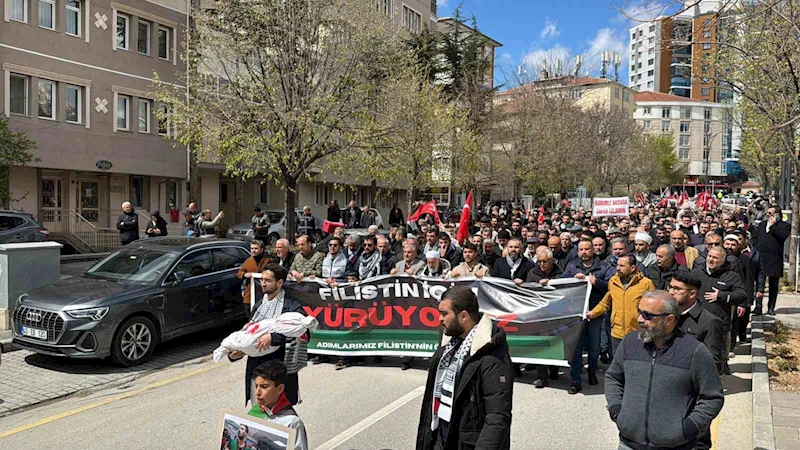 Kırşehir’de Gazze için destek yürüyüşü düzenlendi
