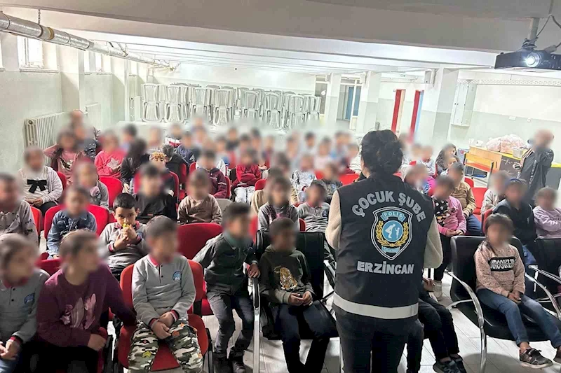 Çocuklara suçtan korunma eğitimi verildi
