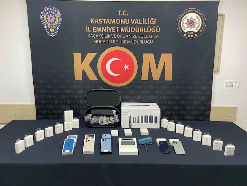Kastamonu’da kaçak telefon operasyonu

