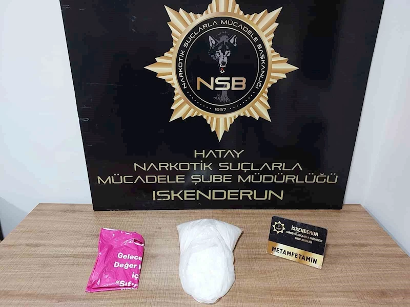 İskenderun’da 2 kilogram metamfetamin maddesi ele geçirildi
