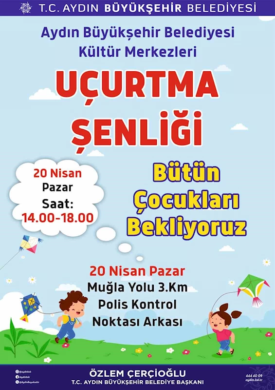 Başkan Çerçioğlu tüm çocukları uçurtma şenliğine davet etti
