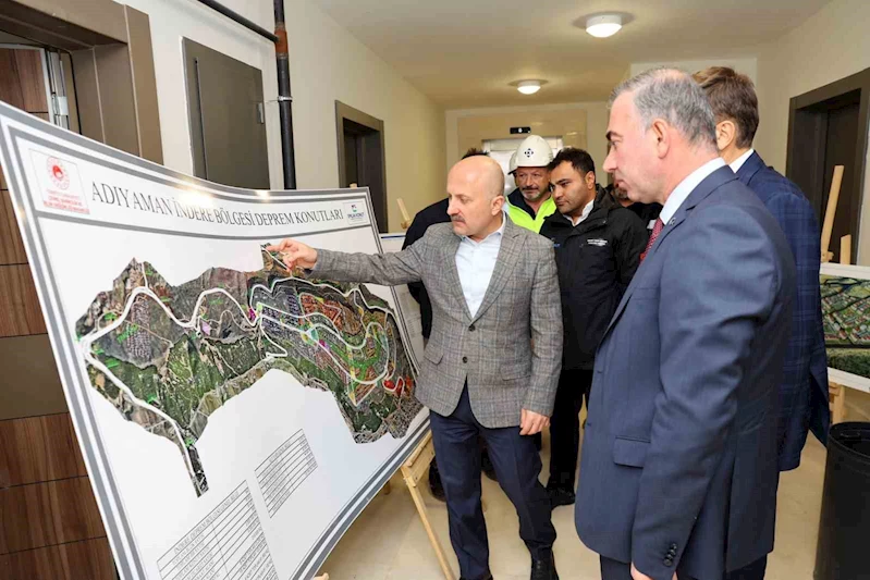 Kalıcı deprem konutları incelendi
