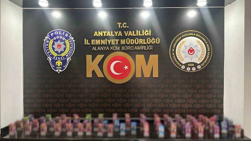 Antalya’da son 1 haftadaki kaçakçılık operasyonlarında 17 şüpheliye işlem
