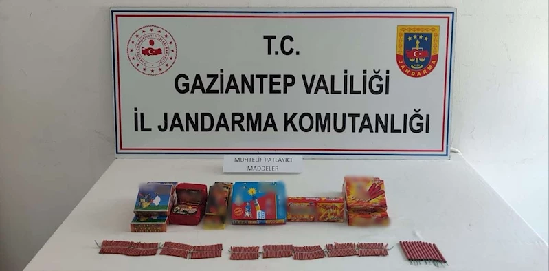 Gaziantep’te izinsiz havai fişek ve patlayıcı madde satan şahıs yakalandı
