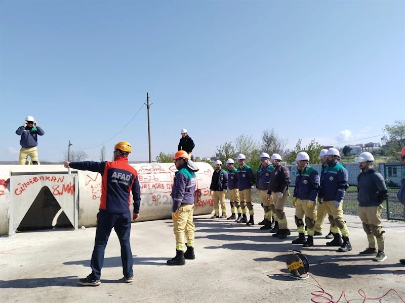 Tekirdağ Orman İşletme personeline enkazda arama kurtarma eğitimi
