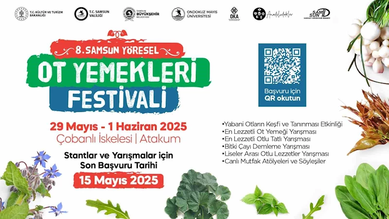 Samsun Ot Yemekleri Festivali için başvurular başladı
