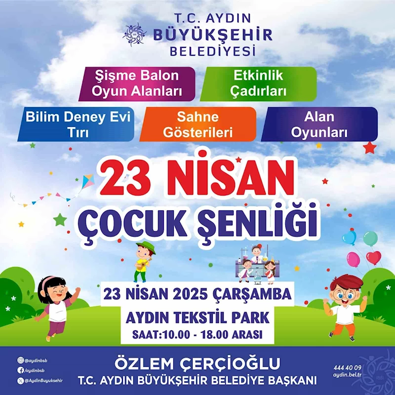Aydınlı Çocuklar 23 Nisan coşkusunu Tekstil Park’ta yaşayacak
