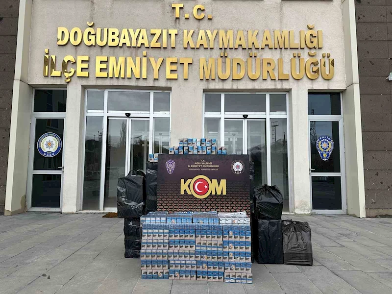 Ağrı’da 10 bin paket kaçak sigara ele geçirildi
