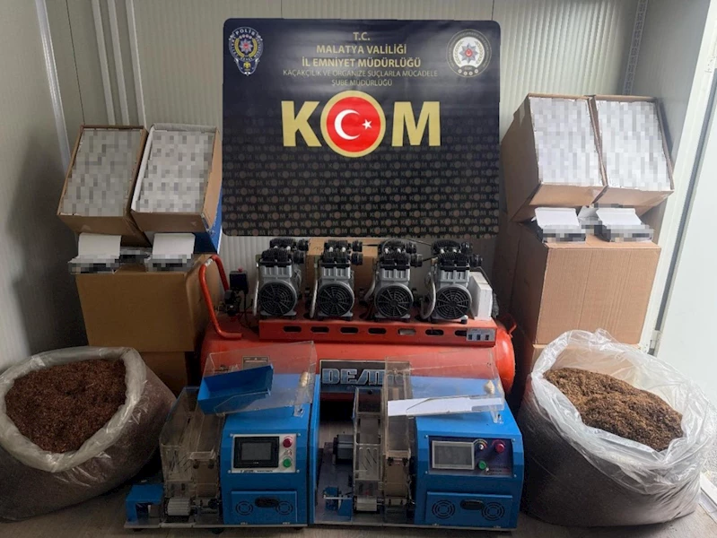 Malatya’da kaçakçılık operasyonu
