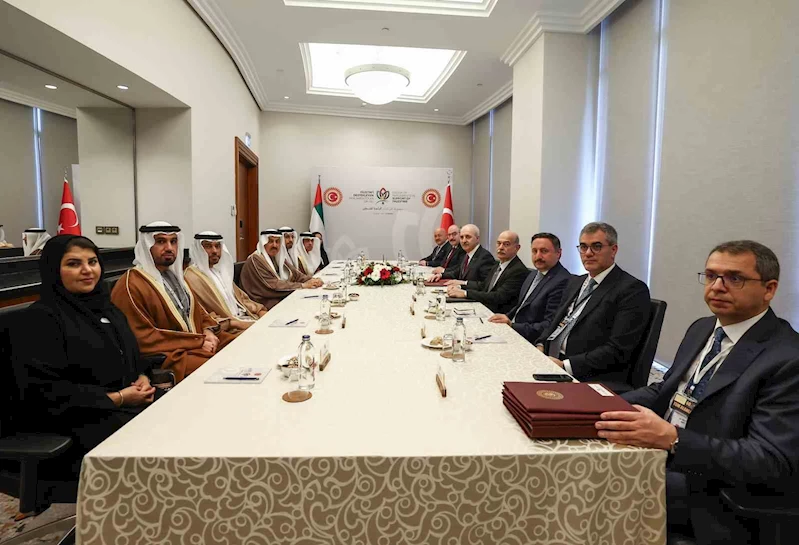 TBMM Başkanı Kurtulmuş, BAE Federal Ulusal Konseyi Başkanı Ghobash ile görüştü
