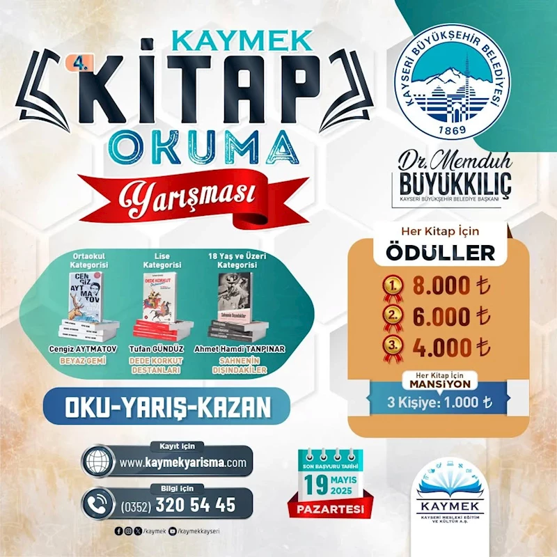 4. Kitap Okuma Yarışması’na başvurular başladı
