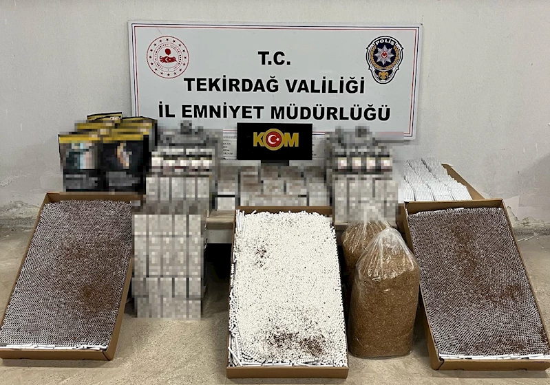 Tekirdağ’da tütün mamulü kaçakçılığı operasyonunda 2 tutuklama
