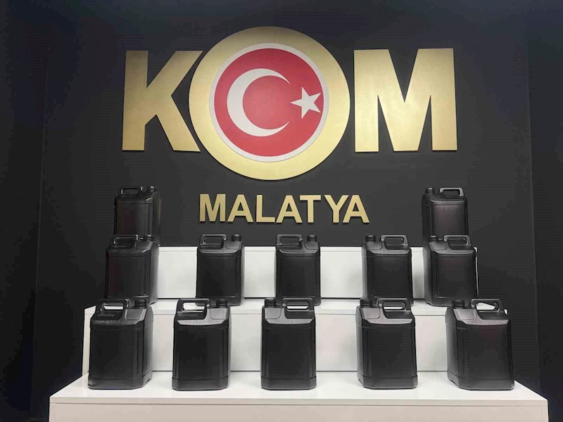 Malatya’da 60 litre etil alkol ele geçirildi
