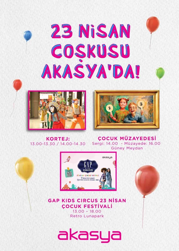 Akasya, 23 Nisan programını açıkladı
