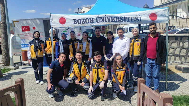 Çekerek’te vatandaşlara sağlık taraması yapıldı
