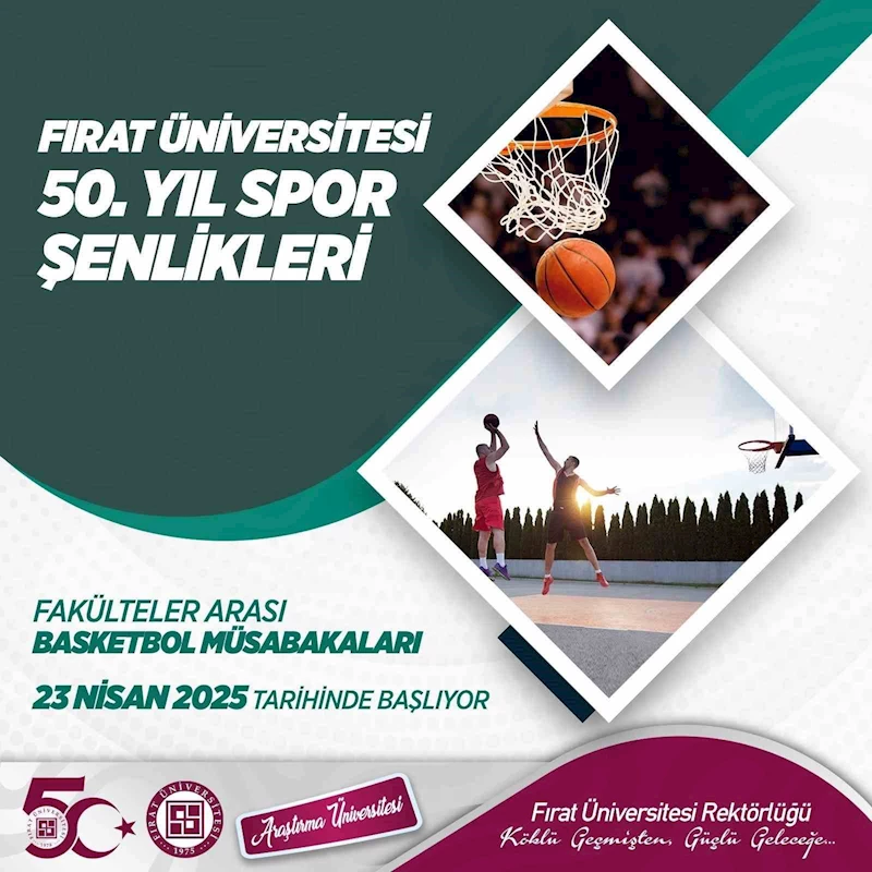 FÜ’de 50. yıl coşkusu spor şenlikleriyle sürüyor
