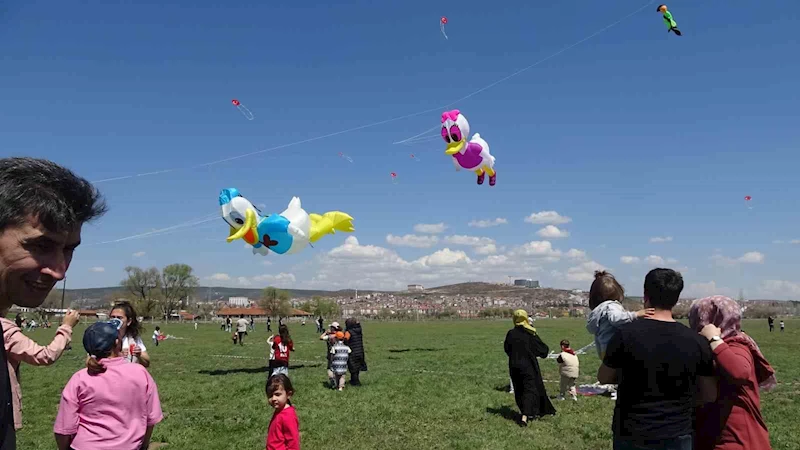 Uçurtma şenliği ile gökyüzü renklendi

