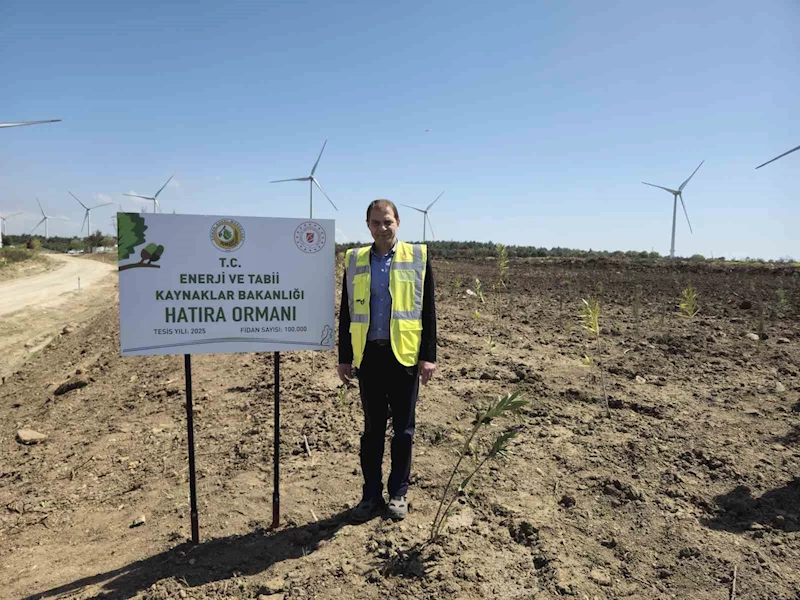 Çanakkale’de 100 bin fidanlık ‘Enerji’ ormanı
