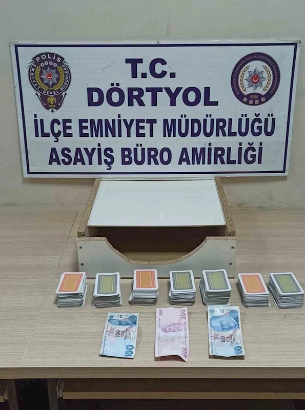 Kumar oynarken yakalanan 5 şahsa 46 bin 235 TL ceza
