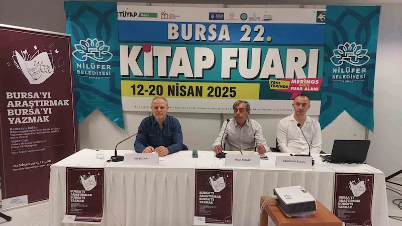 Kitap Fuarı’nda Bursa’yı araştırmak Bursa’yı yazmak söyleşisi
