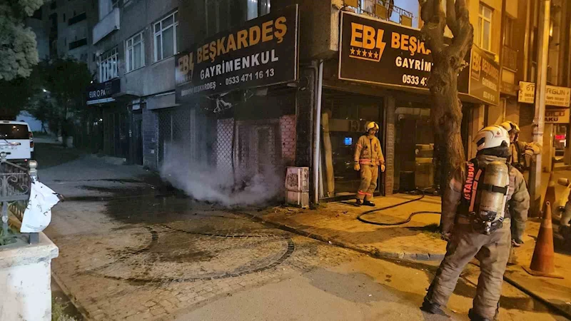 Bayrampaşa’da korkutan doğal gaz yangını
