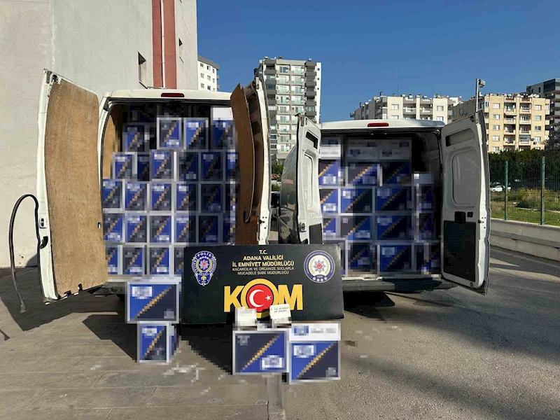 Adana’da 3 milyon TL’lik makaron operasyonu: 2 tutuklama
