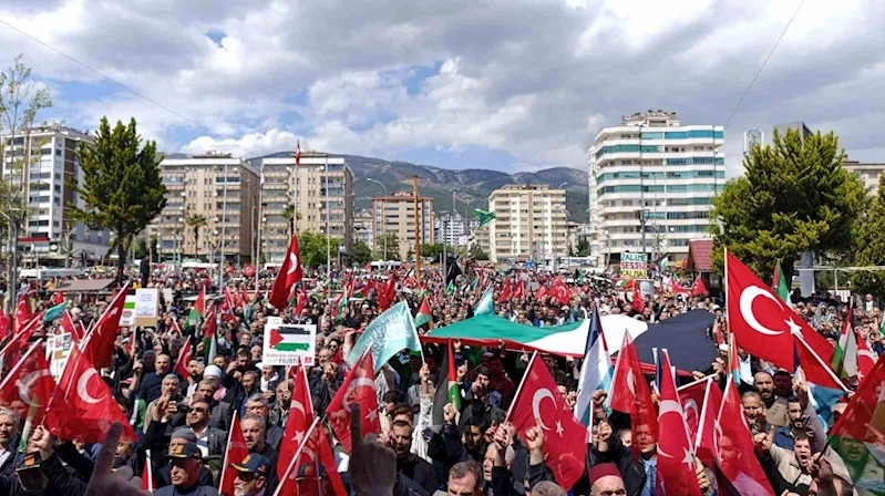 Kahramanmaraş’ta Filistin’e destek yürüyüşü
