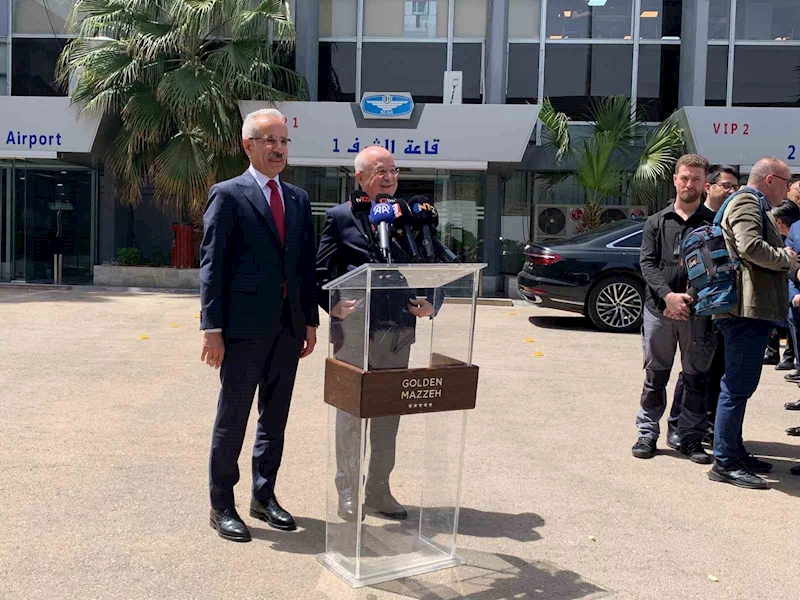 Ulaştırma ve Altyapı Bakanı Uraloğlu, Şam’da
