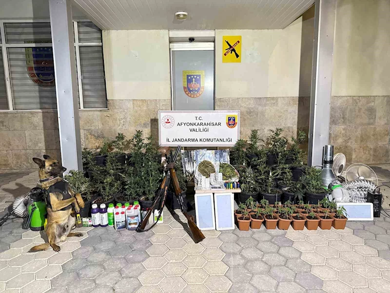 Afyonkarahisar’da jandarmadan uyuşturucu operasyonu
