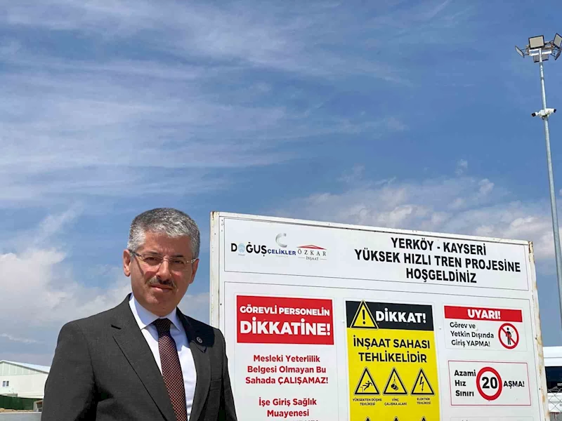 Çopuroğlu’ndan Kayseri-Yerköy hızlı tren hattının şantiyesine ziyaret
