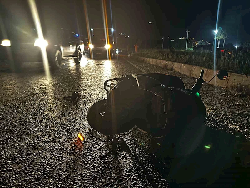 Minibüsün çarptığı motosikletli yaralandı
